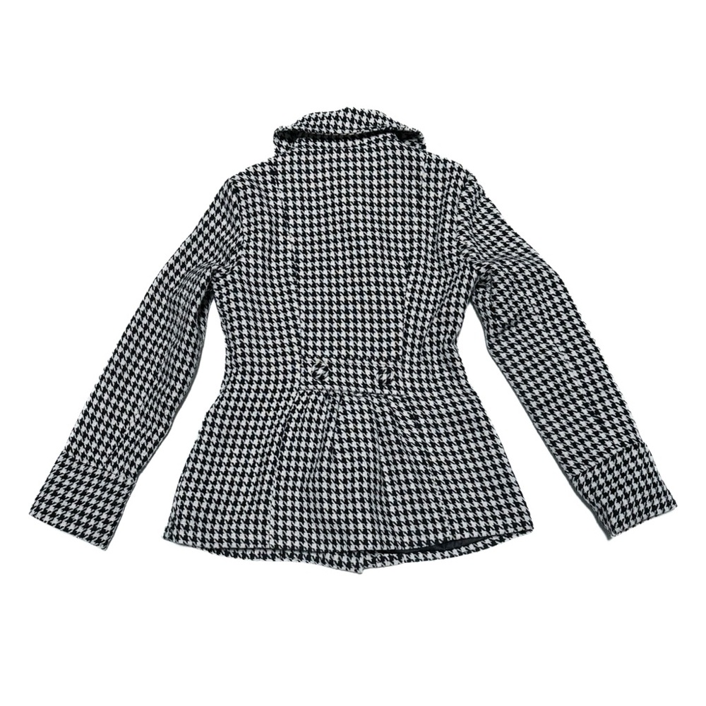 Y2K Urban Outfitters Tulle Houndstooth Double Breasted Princess Pea Coat Jacket - Picture 2 of 9
